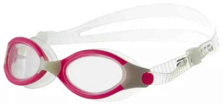 Очки для плавания Atemi, силикон (роз/бел), B503