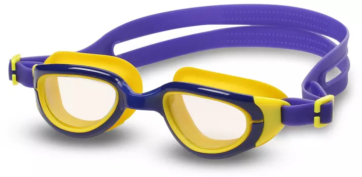 Очки для плавания детские INDIGO BERRY, S2930F, Сине-желтый,