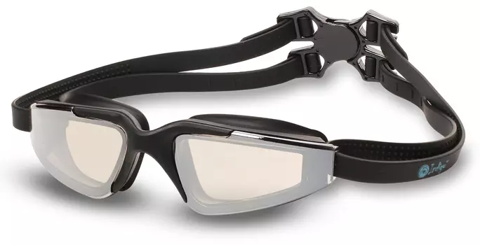 Очки для плавания детские INDIGO GRAPES зеркальные, S977M, Черный,