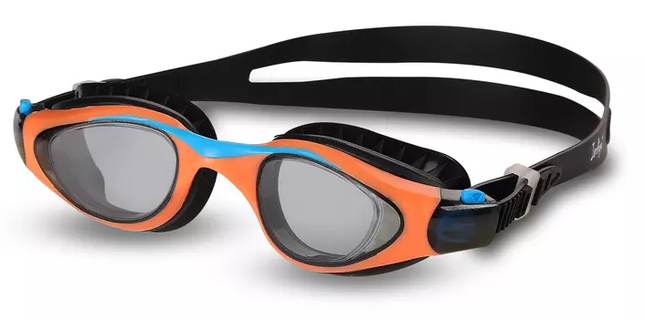 Очки для плавания детские INDIGO NAVAGA, GS23-4, Оранжево-голубой,