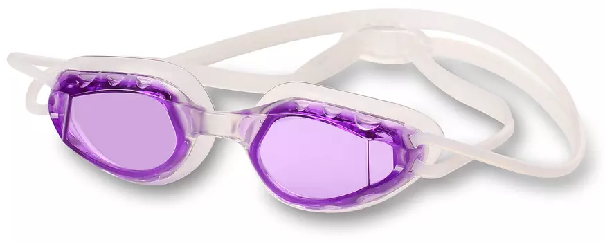 Очки для плавания детские INDIGO TUNA, 2786-6, Бело-фиолетовый,