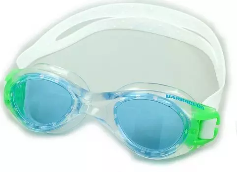 Очки для плавания для детей Barracuda TITANIUM JR (антифог, силикон) 30920 Бел/Гол/Зел