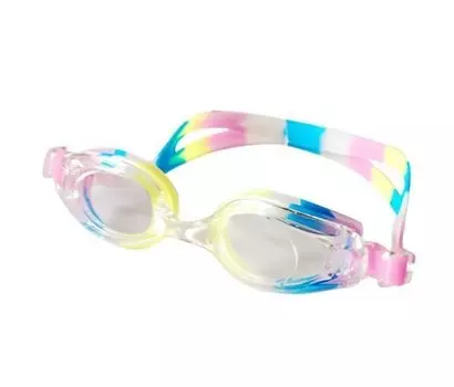 Очки для плавания Indigo G1200/1202 (антиф силикон, 3 перег) Роз/Син/Жёлт