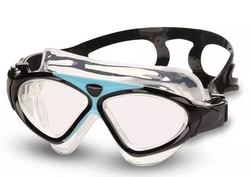 Очки для плавания (полумаска) детские INDIGO APRION 9210-7 Черно-голубой