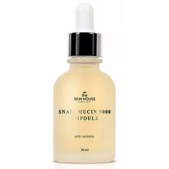 Омолаживающая сыворотка с муцином улитки и коллагеном The Skin House Snail Mucin 5000 Ampoule, 30мл
