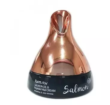 Омолаживающий крем с маслом лосося и пептидами FarmStay Salmon Oil &amp; Peptide Vital Cream 50 г