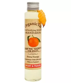 OrganicTai Безсульфатный шампунь для волос с мандариновым маслом Natural Fortifying Shampoo Mandarin, 100 мл, 100 мл