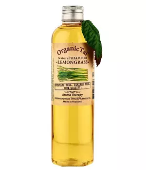 OrganicTai Безсульфатный шампунь для волос с маслом лемонграсса Natural Shampoo Lemongrass, 260 мл