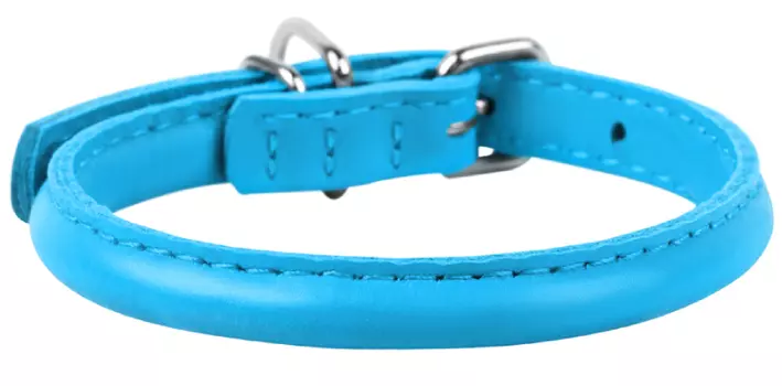 Ошейник COLLAR Glamour 22262 круглый для длинношерстных собак синий 6 мм* 17-20см