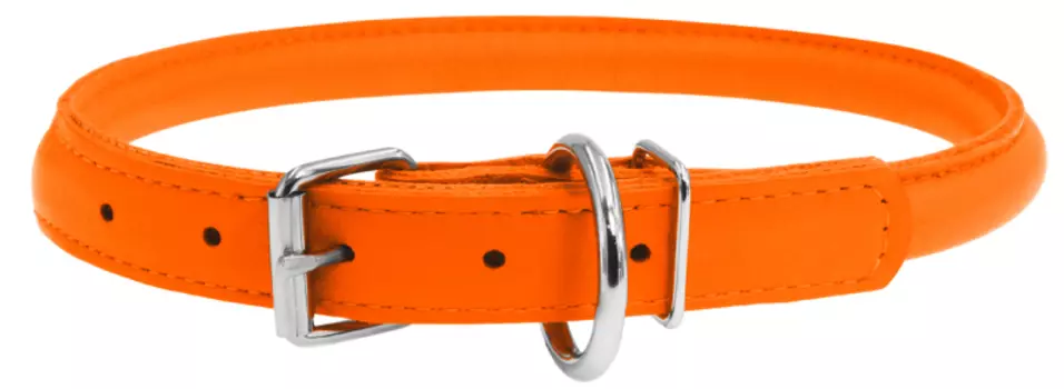 Ошейник COLLAR Glamour 22404 круглый для длинношерстных собак оранжевый 6 мм* 20-25 см