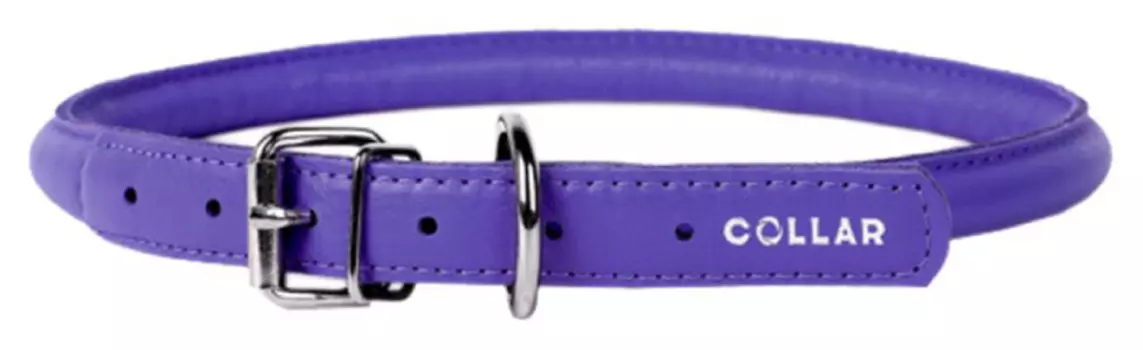 Ошейник COLLAR Glamour 22409 круглый для длинношерстных собак фиолетовый 6 мм* 20-25 см