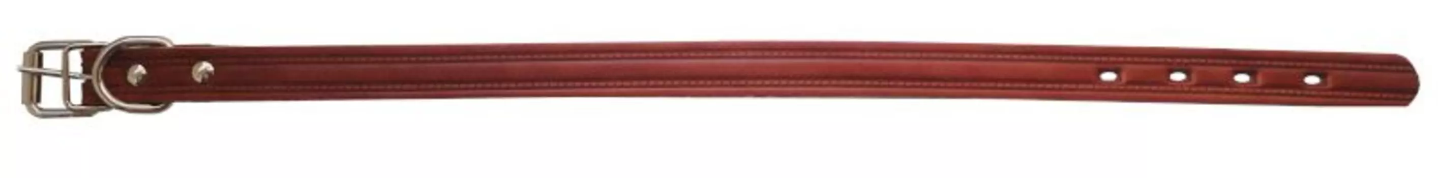 Ошейник для собак 0756К 1сл 36 мм тиснение длина до 70 см коричневый