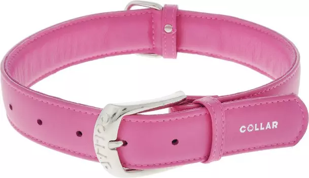 Ошейник для собак COLLAR Glamour 32567 без украшений розовый 12 мм*21-29 см