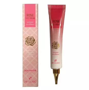 Осветляющий крем для век с экстрактом розы 3W Clinic Rose Eye Cream