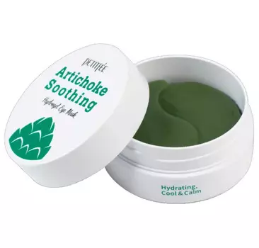 Освежающие гидрогелевые патчи для области вокруг глаз с экстрактом артишока PETITFEE Artichoke Soothing Hydrogel Eye Mask 60 шт