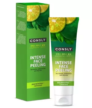 Отшелушивающий гель для интенсивного очищения, CONSLY Intense Face Peeling with Calamansi and AHA/BHA/PHA 120 мл