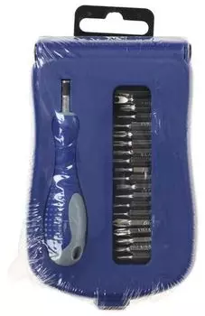 Отвертка с набором бит Fit 56187