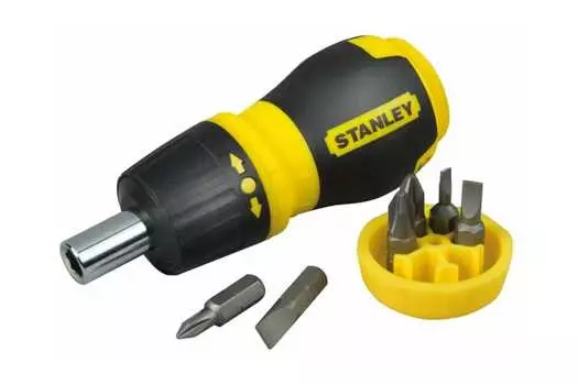 Отвертка Stanley Stubby Multibit 0-66-358