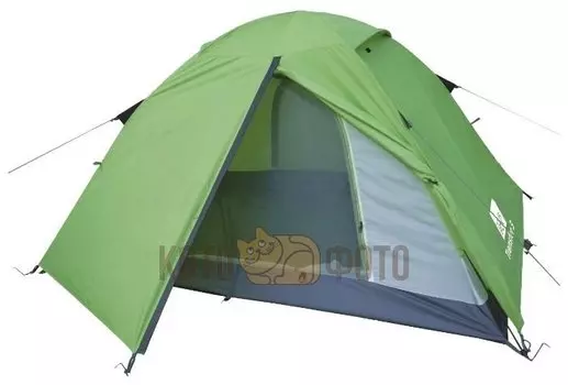 Палатка INDIGO Outland-3 180*50+50*220*120см Зелено-серый