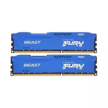 Память оперативная DDR3 Kingston Fury Beast 16GB 1866MHz (KF318C10BK2/16)