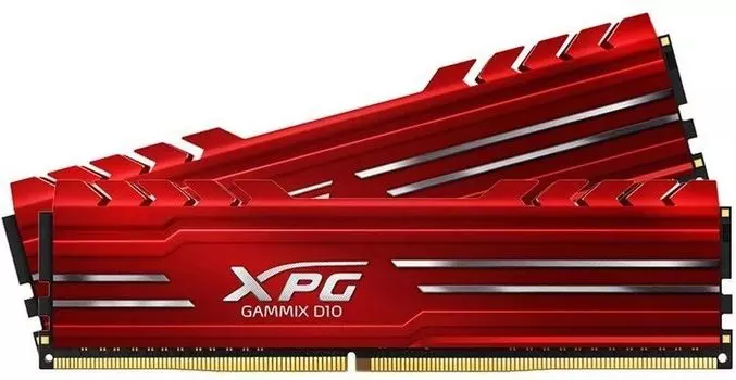 Память оперативная DDR4 A-Data XPG GAMMIX D10 Gaming 16Gb 2666MHz (AX4U266638G16-DRG) красный