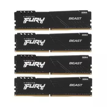 Память оперативная DDR4 Kingston Fury Beast 32GB 2666MHz (KF426C16BBK4/32)