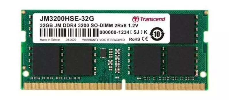 Память оперативная DDR4 Transcend 32Gb 3200МГц (JM3200HSE-32G)