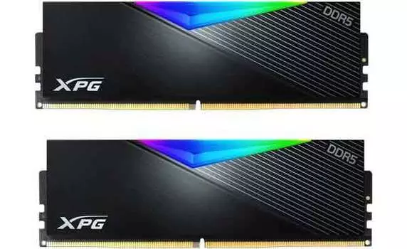 Память оперативная DDR5 A-Data 32Gb (2 x16GB) XPG Lancer RGB, 5600 MHz (AX5U5600C3616G-DCLARBK)
