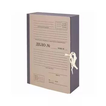 Папка архивная А4 "Форма 21", 80 мм, переплетный картон/бумвинил, завязки, до 800 л., STAFF, 112167