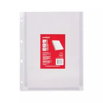 Папка-файл (1 штука) перфорированная БОЛЬШОЙ ВМЕСТИМОСТИ до 200 листов, А4, 180 мкм, ДПС, 2305, (25 шт.)