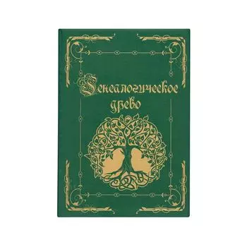 Папка Генеалогическое древо, формат А4, 60 листов, твердый переплет, вкладыш А2, лента, ГДР-6