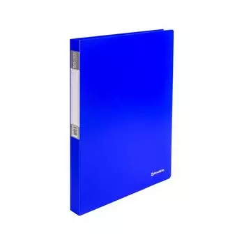 Папка на 2 кольцах BRAUBERG Neon, 25 мм, внутренний карман, неоновая, синяя, до 170 листов, 0,7 мм, 227459, (6 шт.)