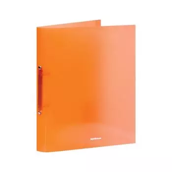 Папка на 2 кольцах ERICH KRAUSE Glance Neon, 35 мм, неоновая, ассорти, до 250 листов, 0,5 мм, 42972, (6 шт.)