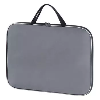 Папка на молнии с ручками STAFF, А4, ткань, серая, 228344