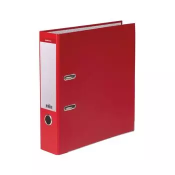 Папка-регистратор ERICH KRAUSE Стандарт, с покрытием из ПВХ, 70 мм, красная, 280