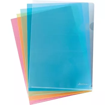 Папки-уголки жесткие ERICH KRAUSE Clear Standard, комплект 10 шт., ассорти 0,15 мм, 42914, (7 шт.)