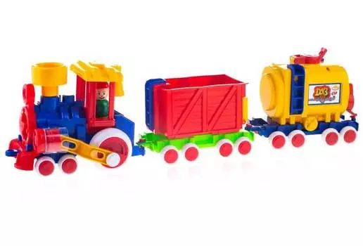 Паровозик Форма "Ромашка" с 2 вагонами С-119