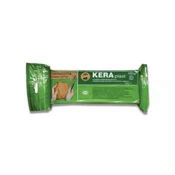 Паста (масса) для моделирования и лепки керамическая KOH-I-NOOR, отвердевающая, 1000 г, терракотовая, 13170700000