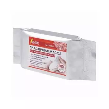 Паста (масса) для моделирования и лепки ОСТРОВ СОКРОВИЩ, самозатвердевающая, 200 г, белая, 228651 (8 шт.)