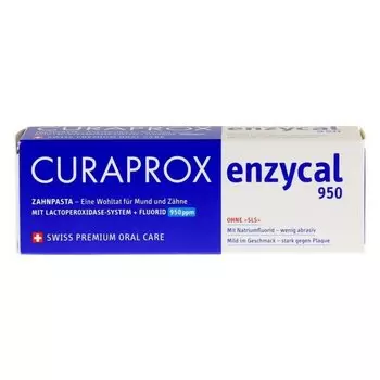Паста зубная Curaprox Enzycal 950 туба 75 мл