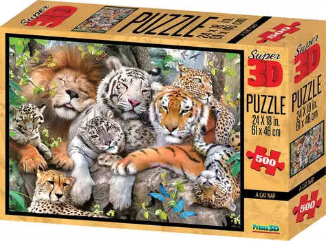 Пазл 3D "Кошачий сон" 500 элементов PR10001