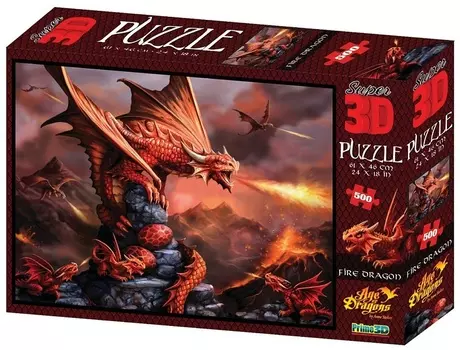 Пазл 3D "Огненный дракон" 500 элементов PR10090