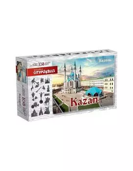 Пазл деревянный Нескучные игры Citypuzzles "Казань" 8295