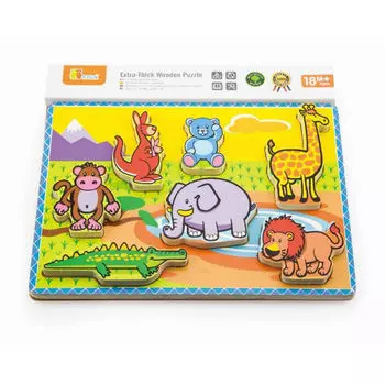 Пазл Дикие Животные 7 деталей,в пленке VIGA VG56435