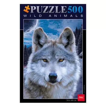 Пазл STANDARD, 500 элементов, А2, Волк, 340х460 мм, 500ПЗ2 08264, U163788