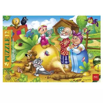 Пазл в рамке, 12 элементов, А4, Репка, 200х300 мм, 12ПЗ4 10705, U159026, (7 шт.)