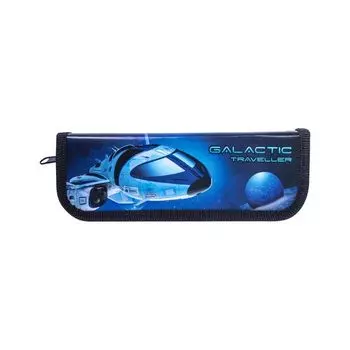 Пенал ЮНЛАНДИЯ, 1 отделение, ламинированный картон, 19х7 см, "Galactic traveller", 229139 (5 шт.)
