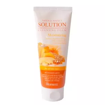 Пенка DEOPROCE NATURAL PERFECT SOLUTION CLEANSING FOAM OATMEAL &amp; BANANA 170g