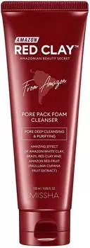 Пенка для очищения пор MISSHA AMAZON RED CLAY™ PORE PACK FOAM CLEANSER 120 мл