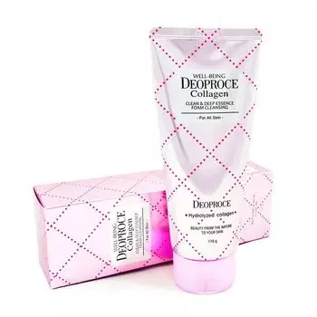 Пенка для умывания Deoproce Cleanbello Collagen Essential Clean &amp; Deep Foam Cleansing 170 г
